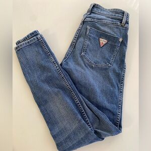 Guess, skinny high waisted blue jeans